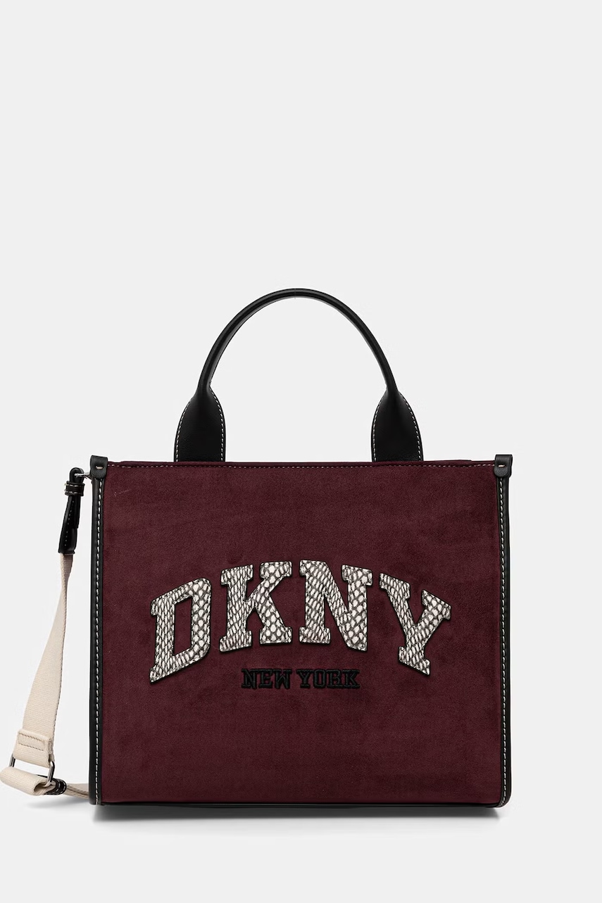DKNY geantă crossbody pentru femei cu imitație de piele întoarsă