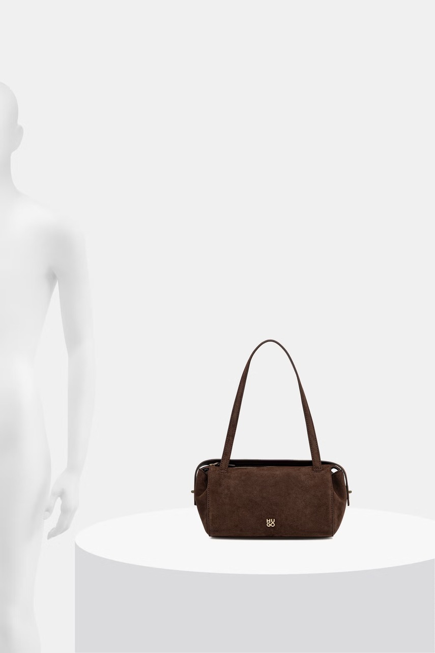 HUGO HUGO baguette γυναικεία από απομίμιση σουέτ Meelo S_Duffle SM - 6