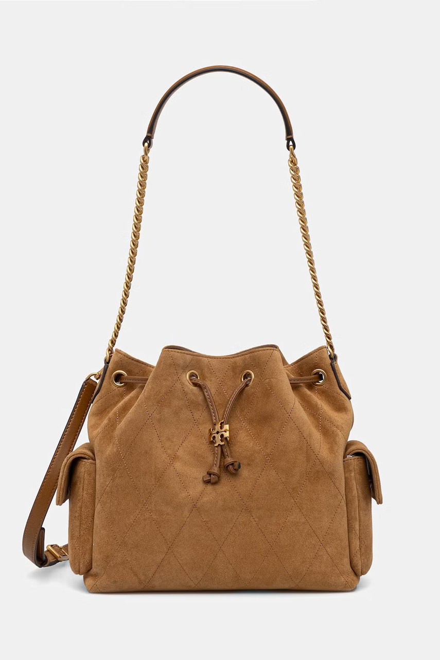 Tory Burch geantă crossbody pentru femei din piele întoarsă Charlie