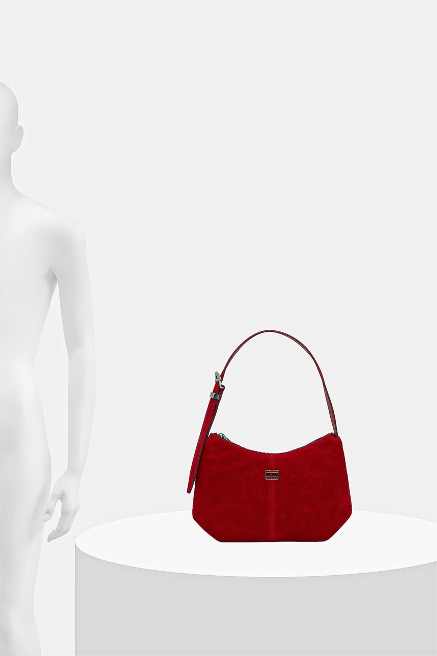 Tommy Jeans Tommy Jeans μικρή τσάντα γυναικεία δέρμα σουέτ - 6
