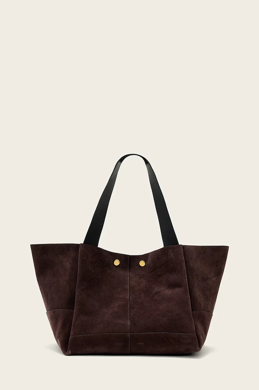 AllSaints geantă shopper de damă din piele întoarsă ROSALIE