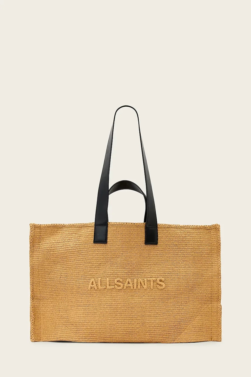 AllSaints Tote bag de damă împletită LUTECE