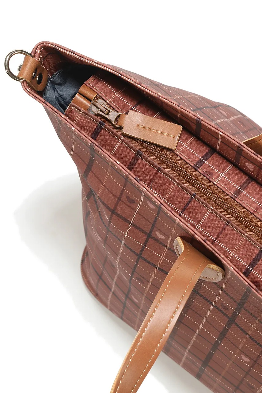 La Millou  шопинг чанта MOO MEADOW PLAID