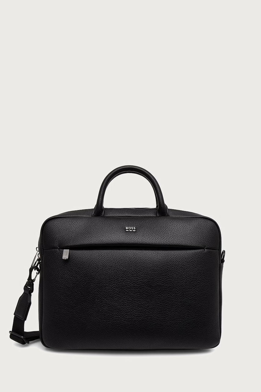 BOSS torba na laptopa męska z imitacji skóry Ray EVO_Doc Case