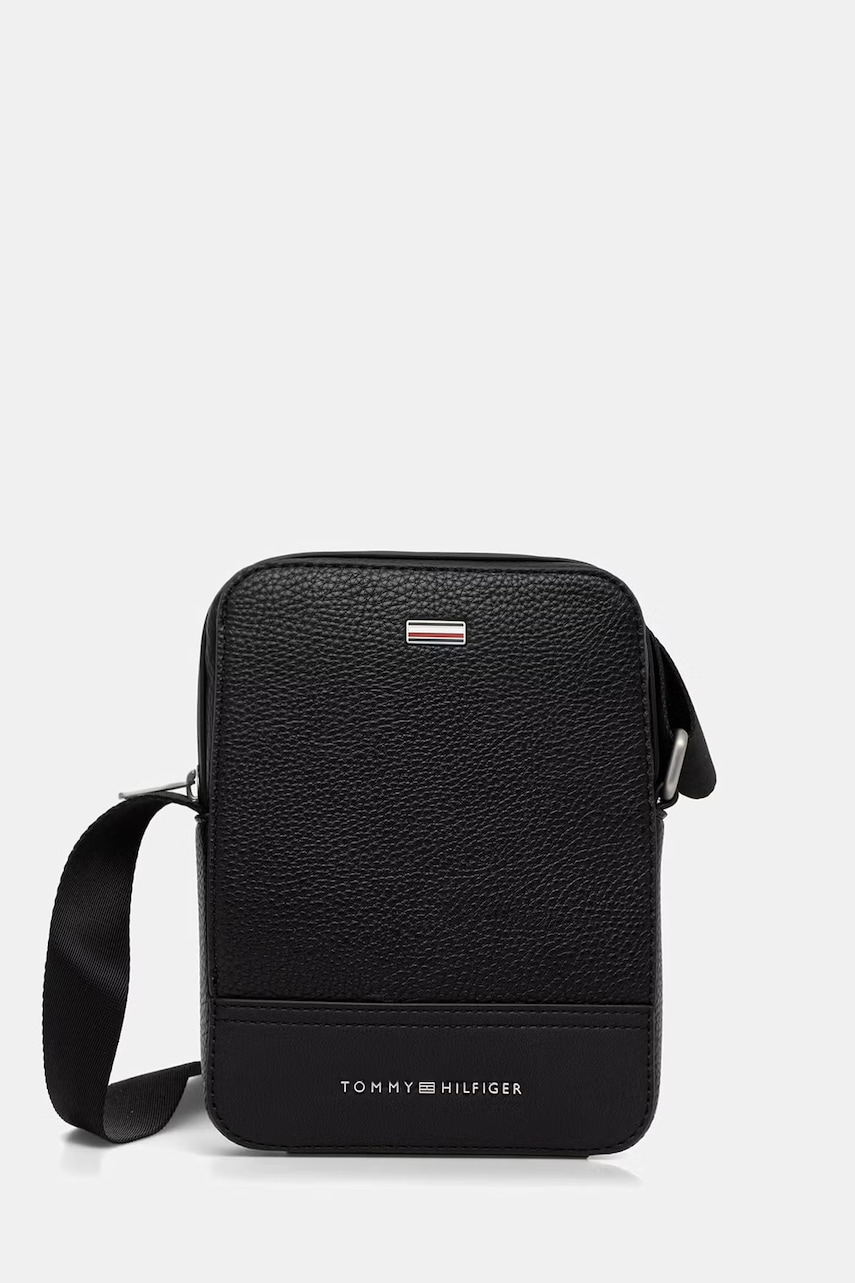 Tommy Hilfiger geantă mică pentru bărbați, cu imitație de piele