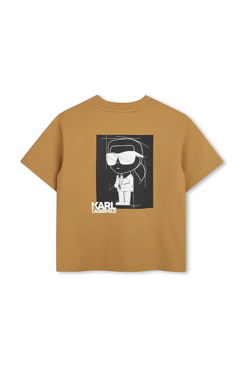 Karl Lagerfeld tričko dětské bavlněné (obrázek 2)