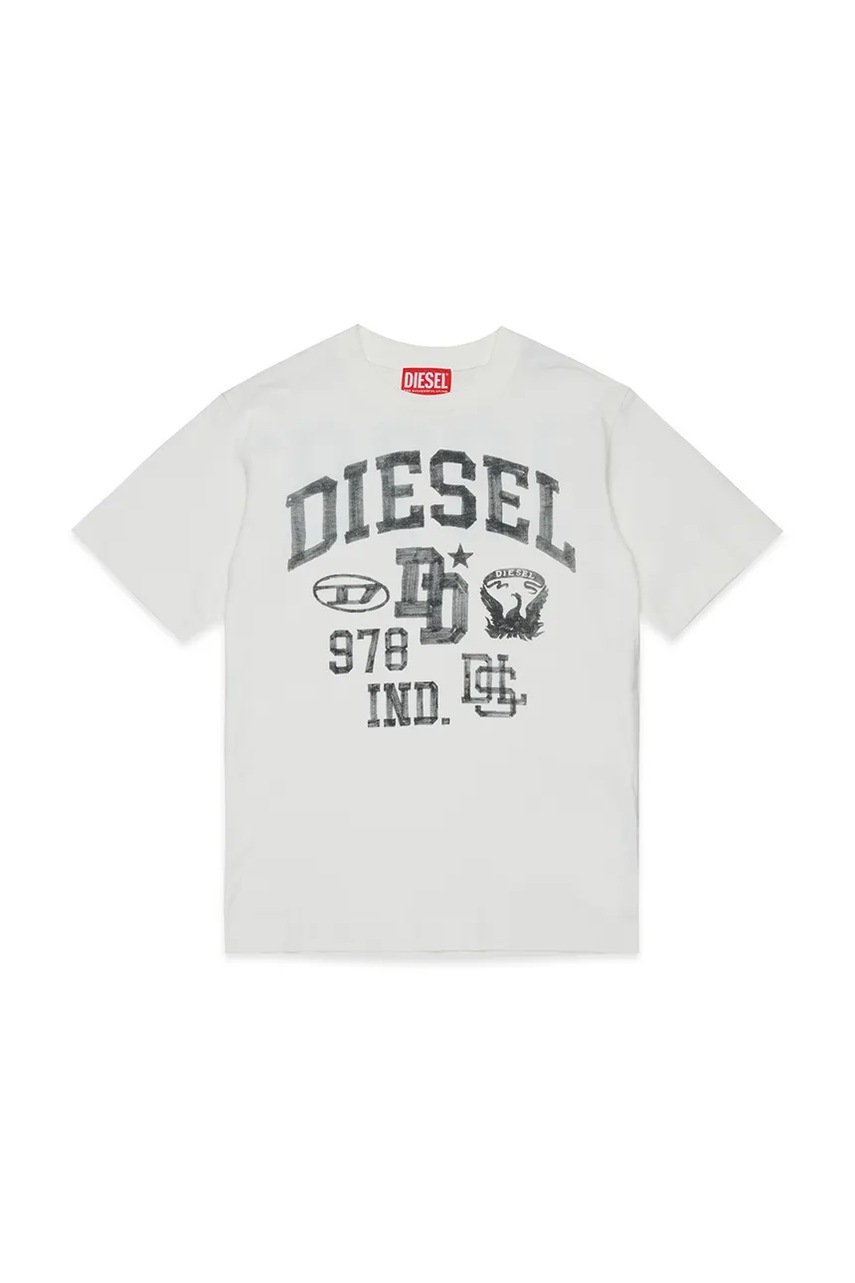 Diesel tricou pentru copii din bumbac TBAND OVER T-SHIRT