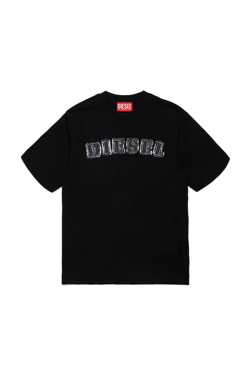 Diesel tricou pentru copii din bumbac TJEANS OVER T-SHIRT