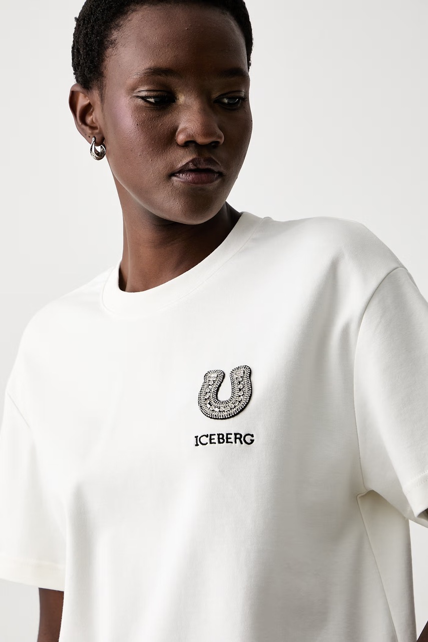 Iceberg Iceberg t-shirt γυναικείο βαμβακερό - 4