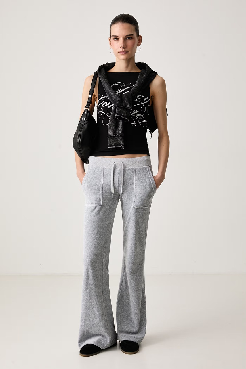 Juicy Couture τοπ γυναικείο με μοντάλ REBELLE SCRIPT MIA BOATNECK
