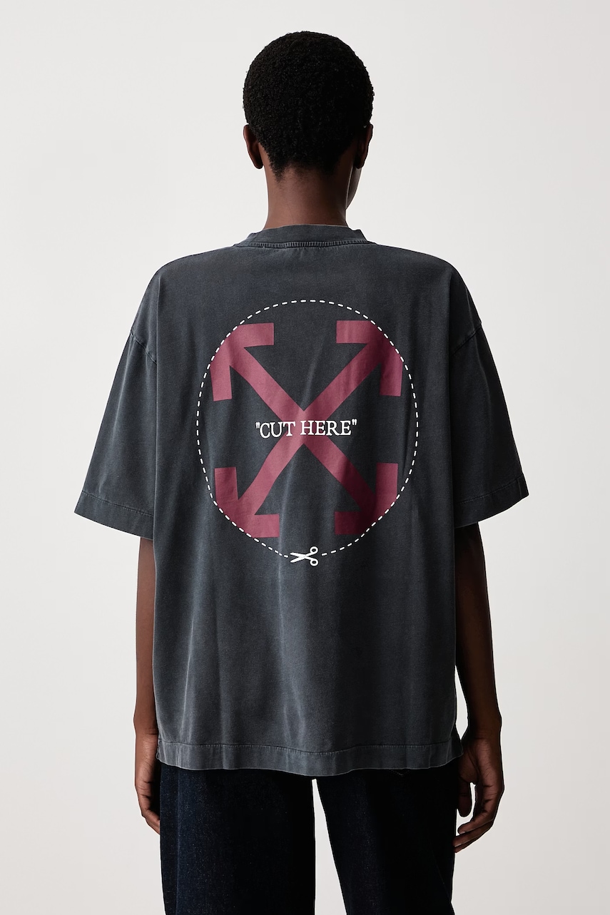 Off-White  Cut Here Arrow Skate tricou din bumbac pentru femei