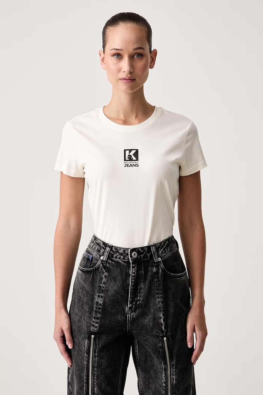 Karl Lagerfeld Jeans majica za žene s modalom