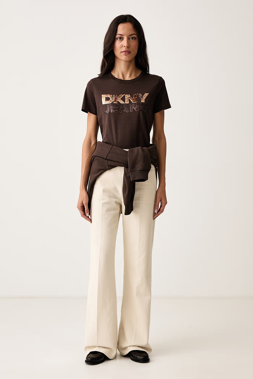DKNY T-shirt γυναικείο με βαμβάκι