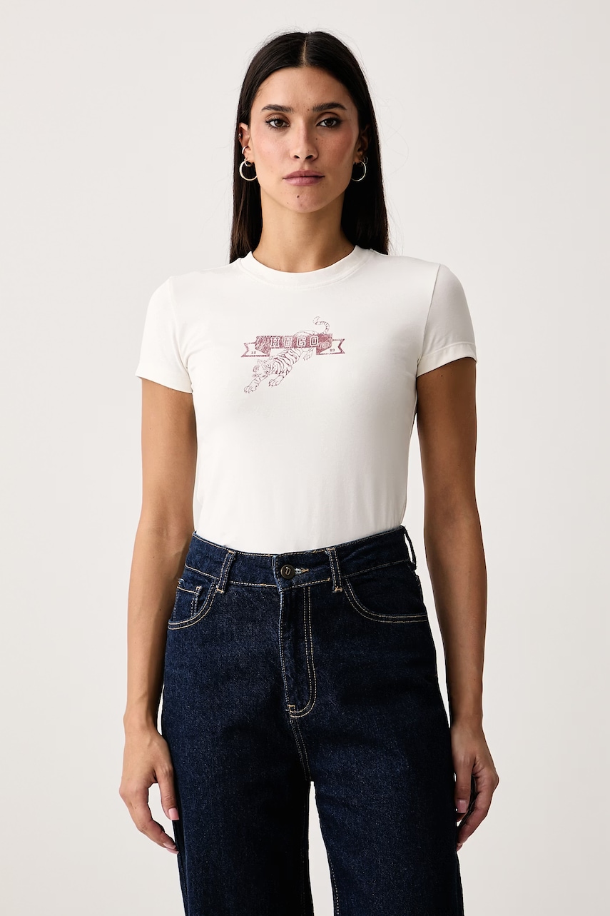 HUGO Blue  tricou pentru femei cu bumbac 90's Tee_B