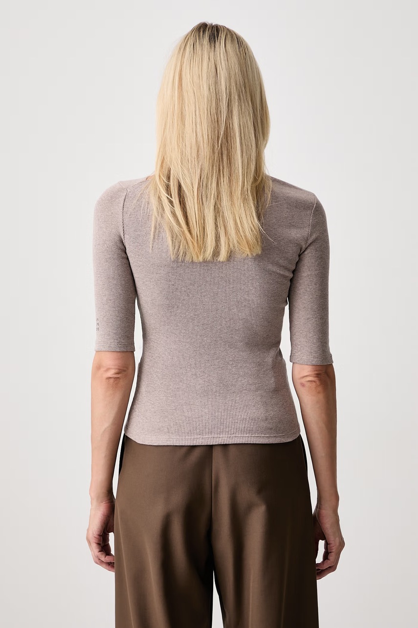 MM6 Maison Margiela MM6 Maison Margiela t-shirt γυναικείο με πρόσμιξη μαλλιού - 3