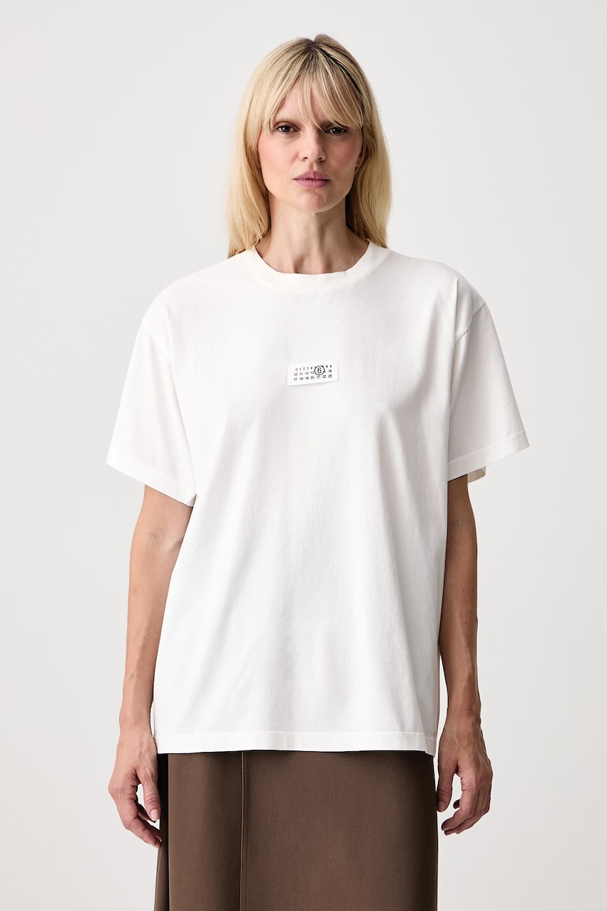 MM6 Maison Margiela tricou pentru femei din bumbac