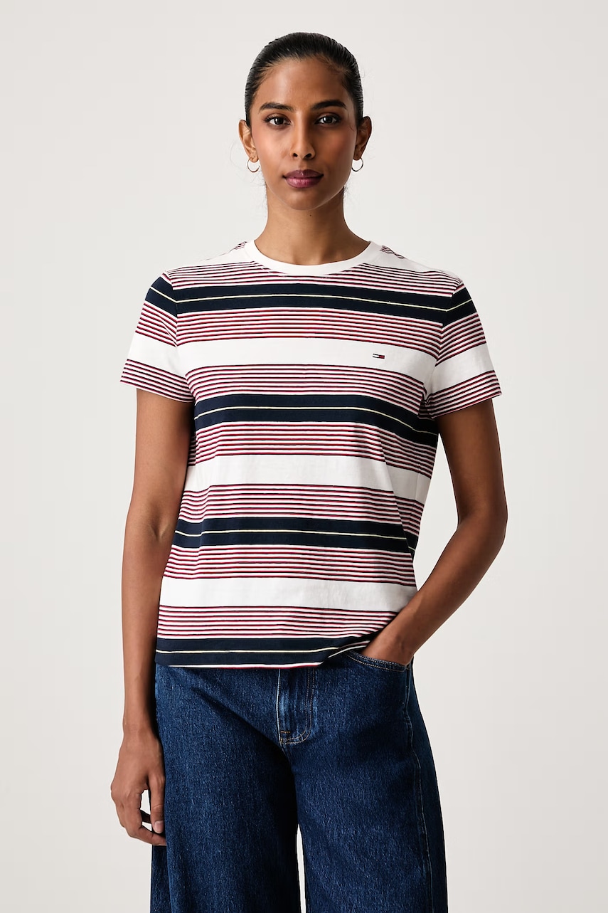 Tommy Jeans majica ženska pamučna