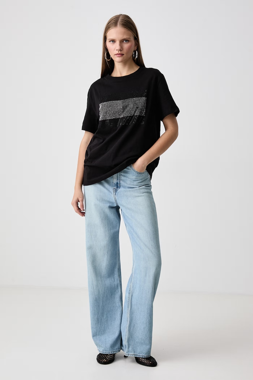 Tommy Jeans t-shirt γυναικείο βαμβακερό