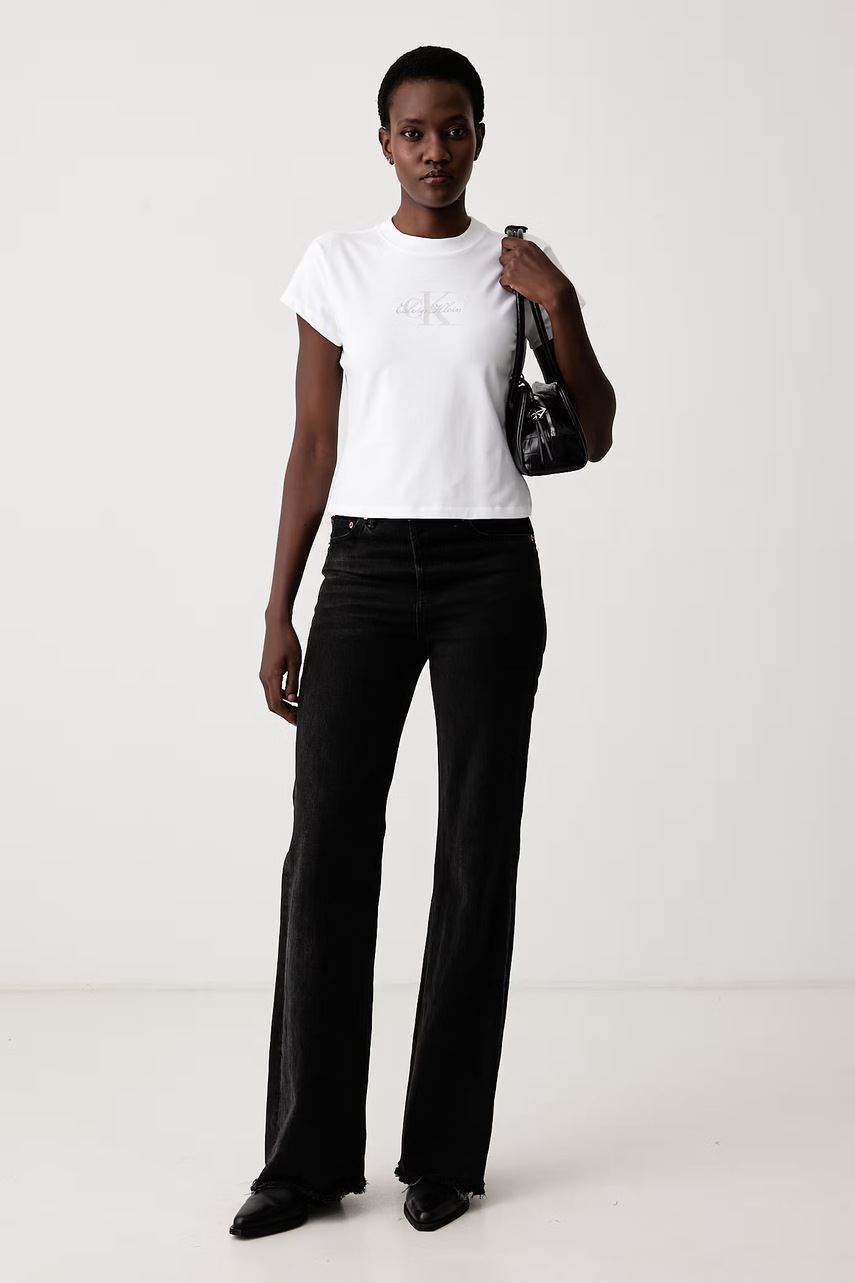 Calvin Klein Jeans  тениска дамска от памук с еластан