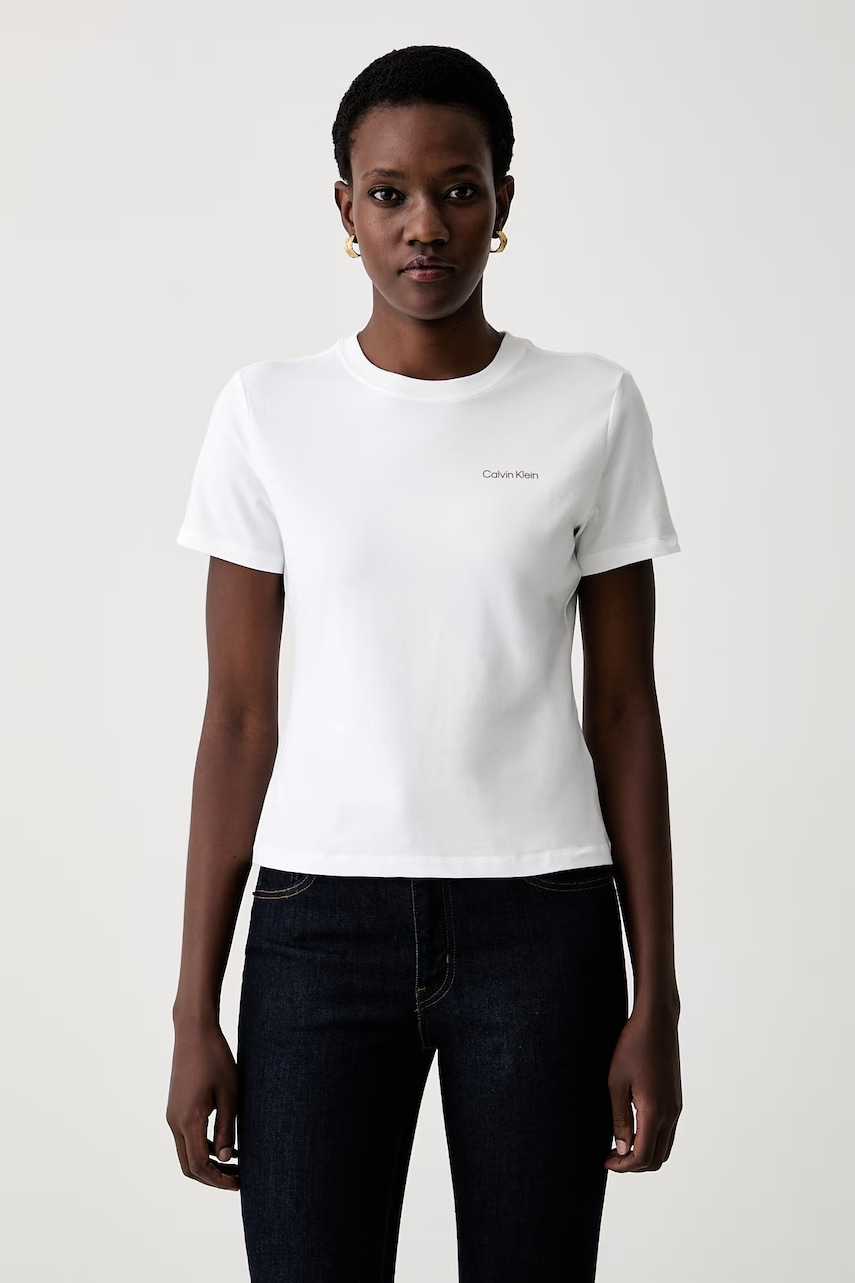Calvin Klein majica za žene od pamuka s elastanom