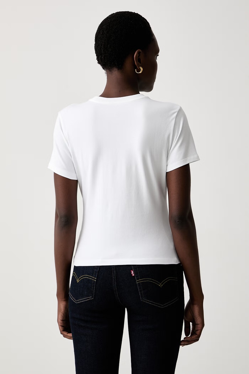 Calvin Klein tričko dámské bavlněné s elastanem (obrázek 3)