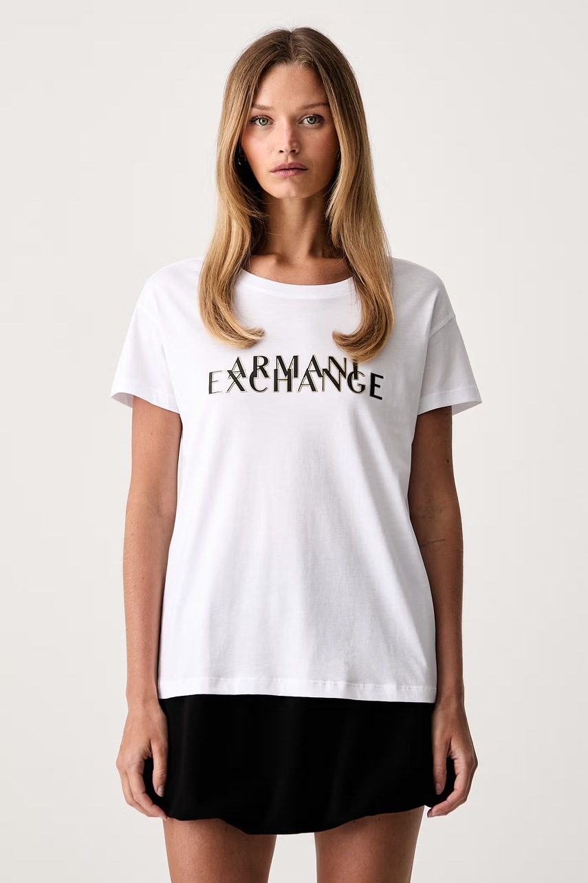 Armani Exchange  majica za žene od pamuka
