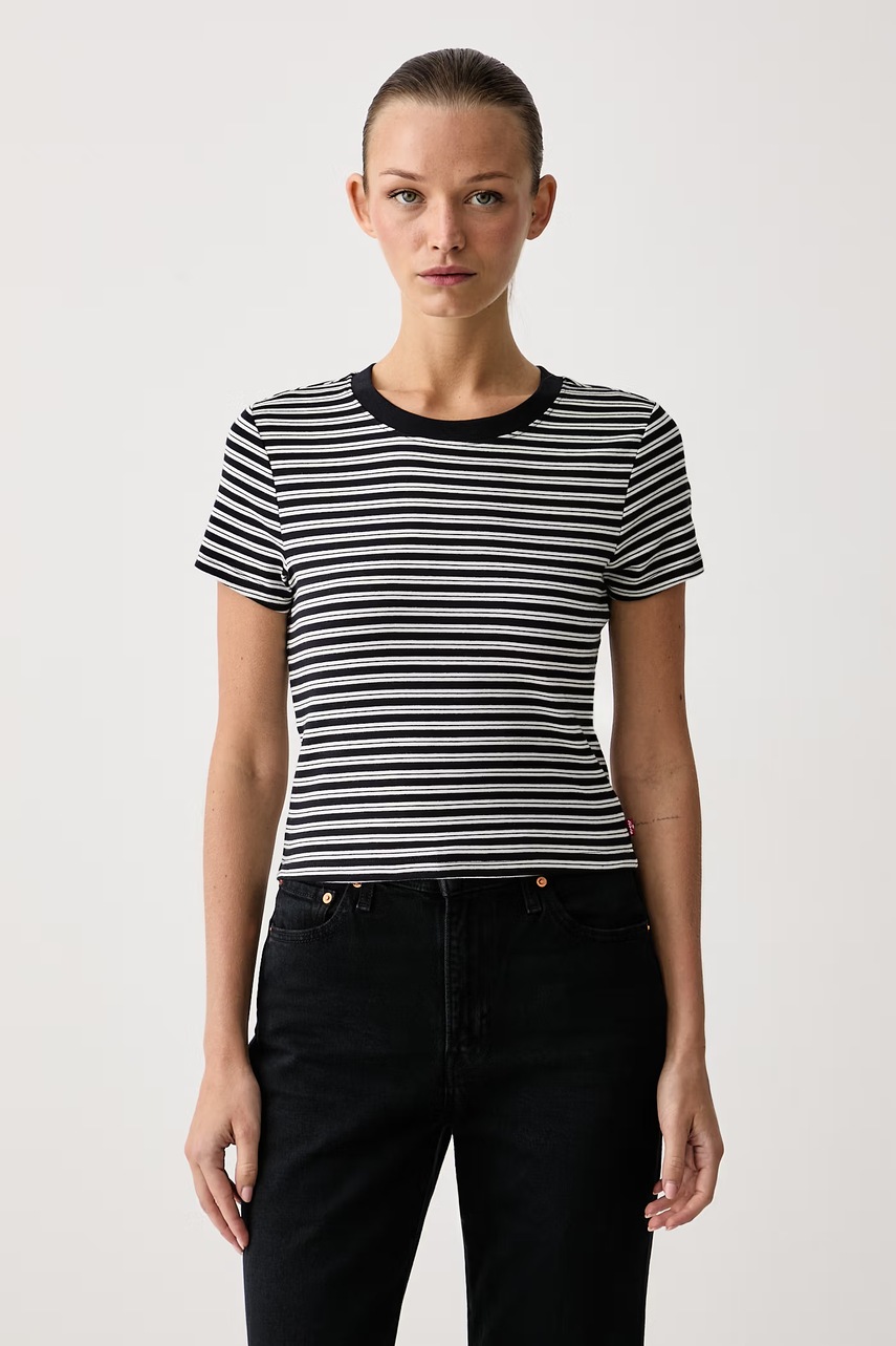 Levi's  tričko dámske bavlnené s elastanom ESSENTIAL BABY