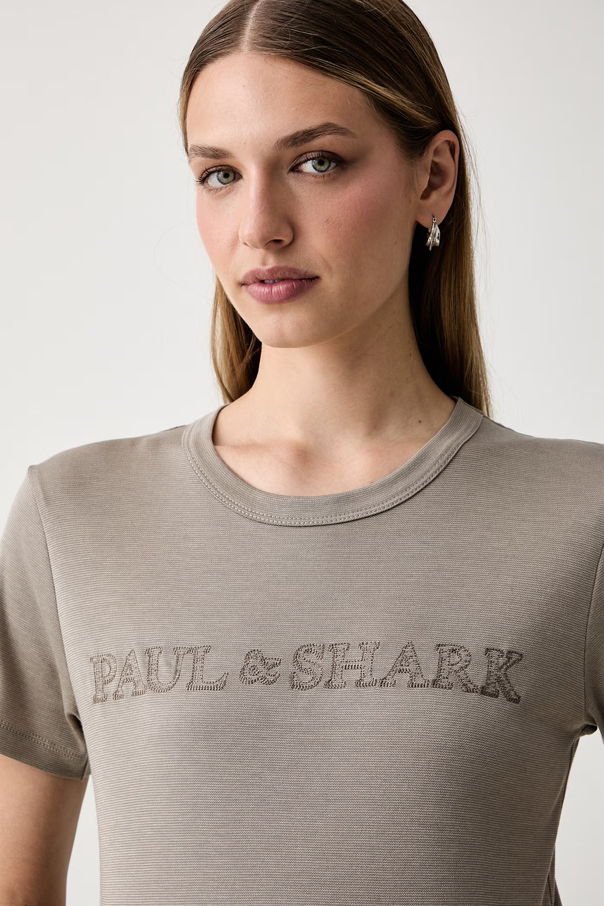 Paul&Shark Paul&Shark T-shirt γυναικείο με lyocell - 4