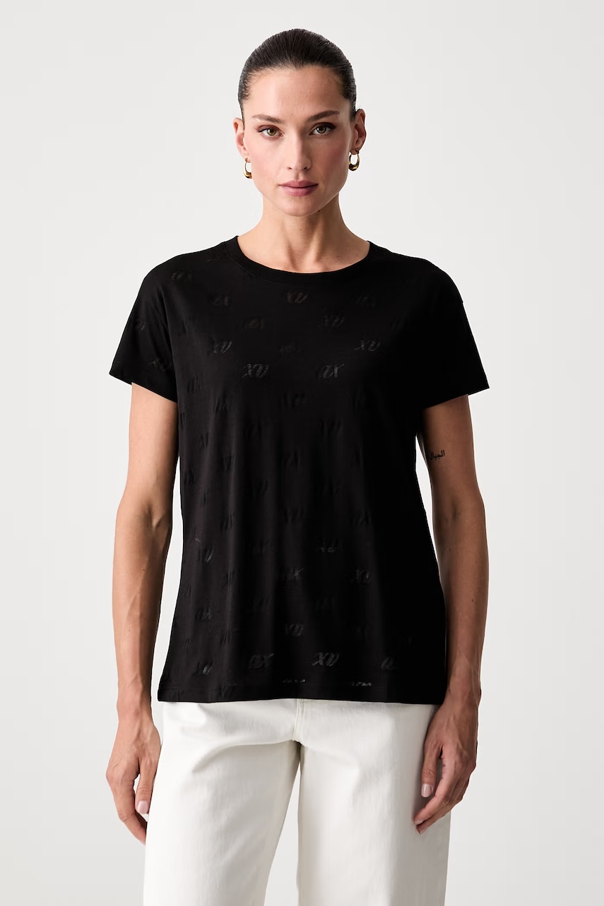Armani Exchange T-shirt damski z bawełną