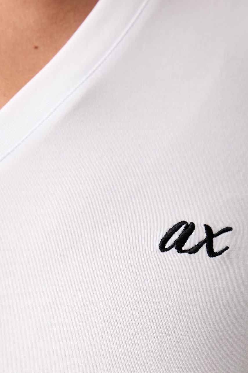 Armani Exchange tričko dámské bavlněné s elastanem (obrázek 5)