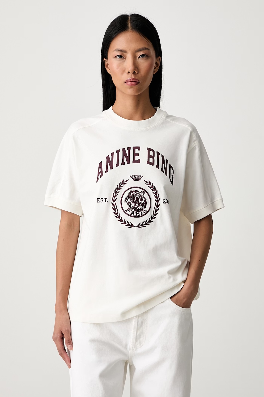 Anine Bing JAYLIN T-shirt bawełniany damski