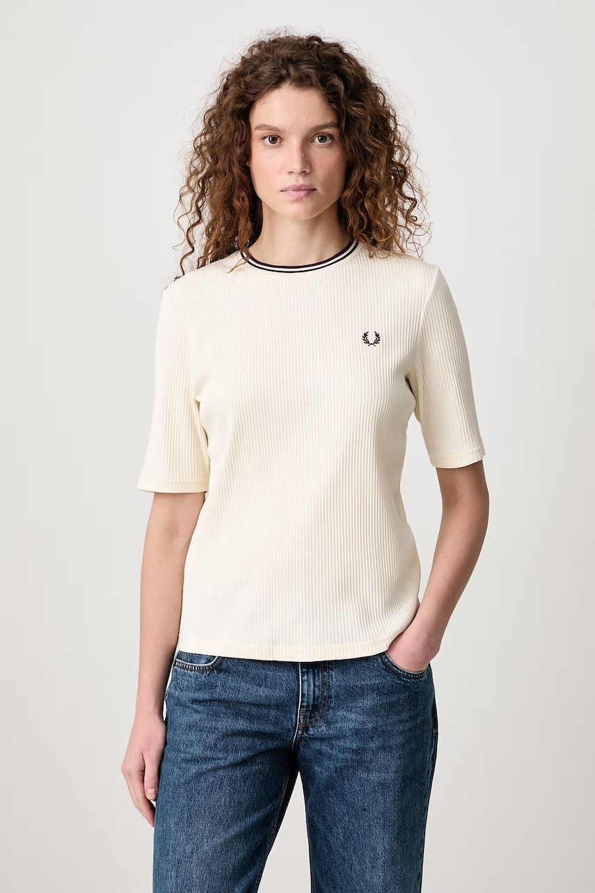 Fred Perry  T-shirt z bawełną damski