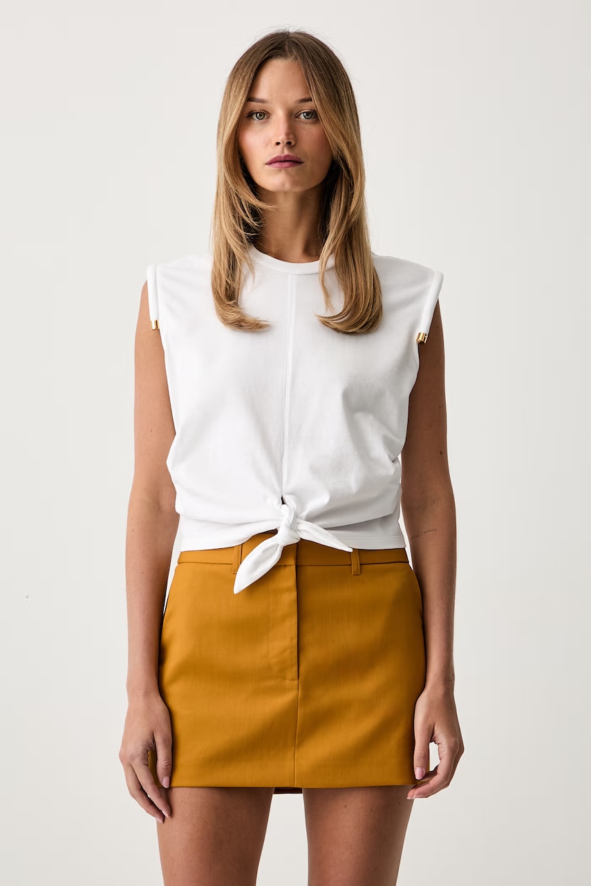 Elisabetta Franchi top damski bawełniany
