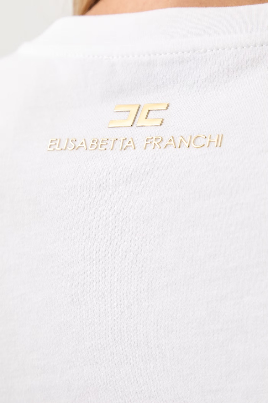 Elisabetta Franchi Elisabetta Franchi T-shirt γυναικείο βαμβακερό - 6