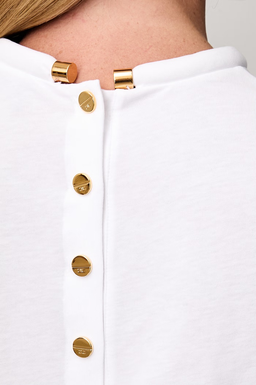 Elisabetta Franchi Elisabetta Franchi T-shirt γυναικείο βαμβακερό - 5