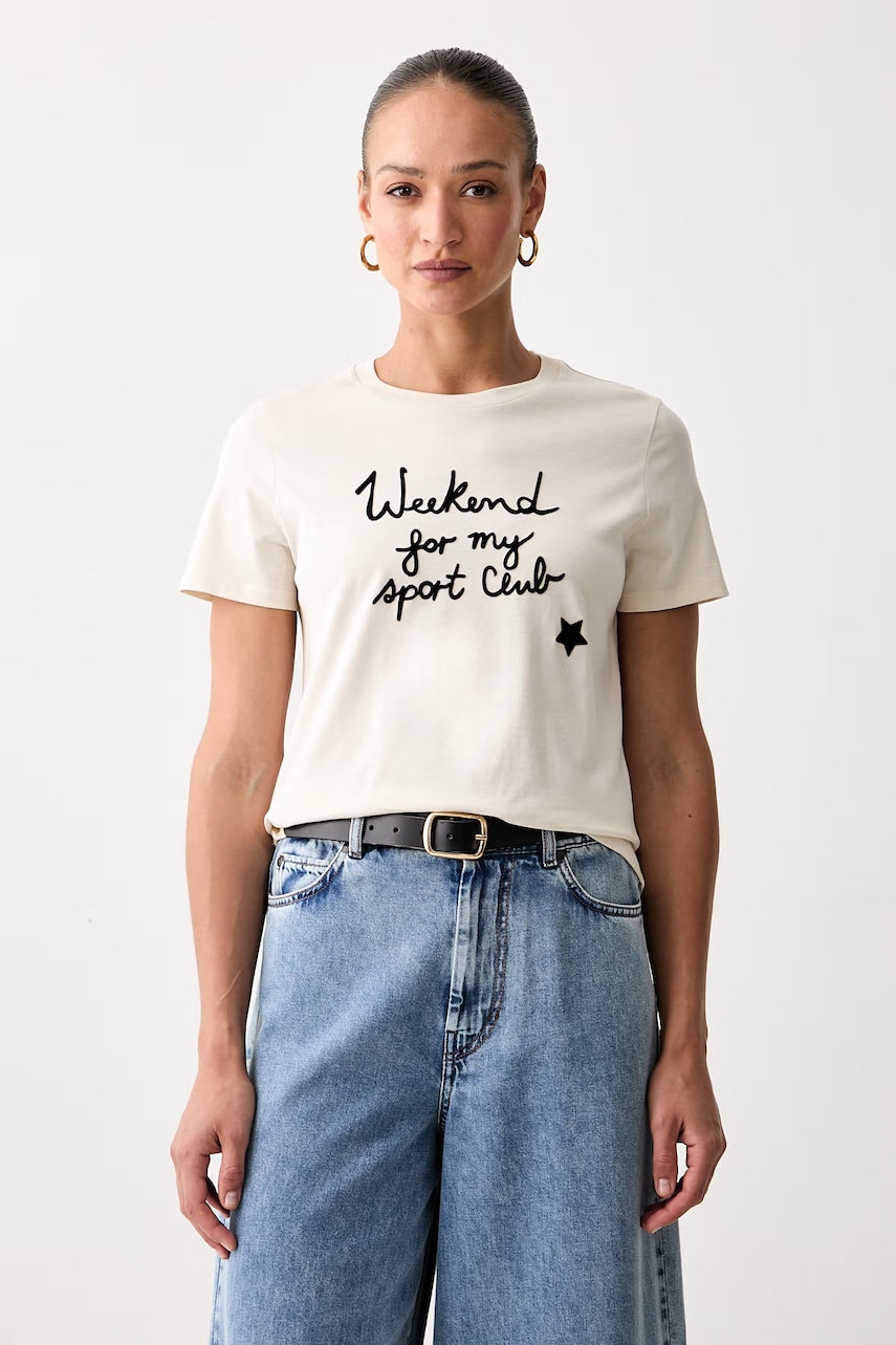 Weekend Max Mara T-shirt damski bawełniany WKDEDISON