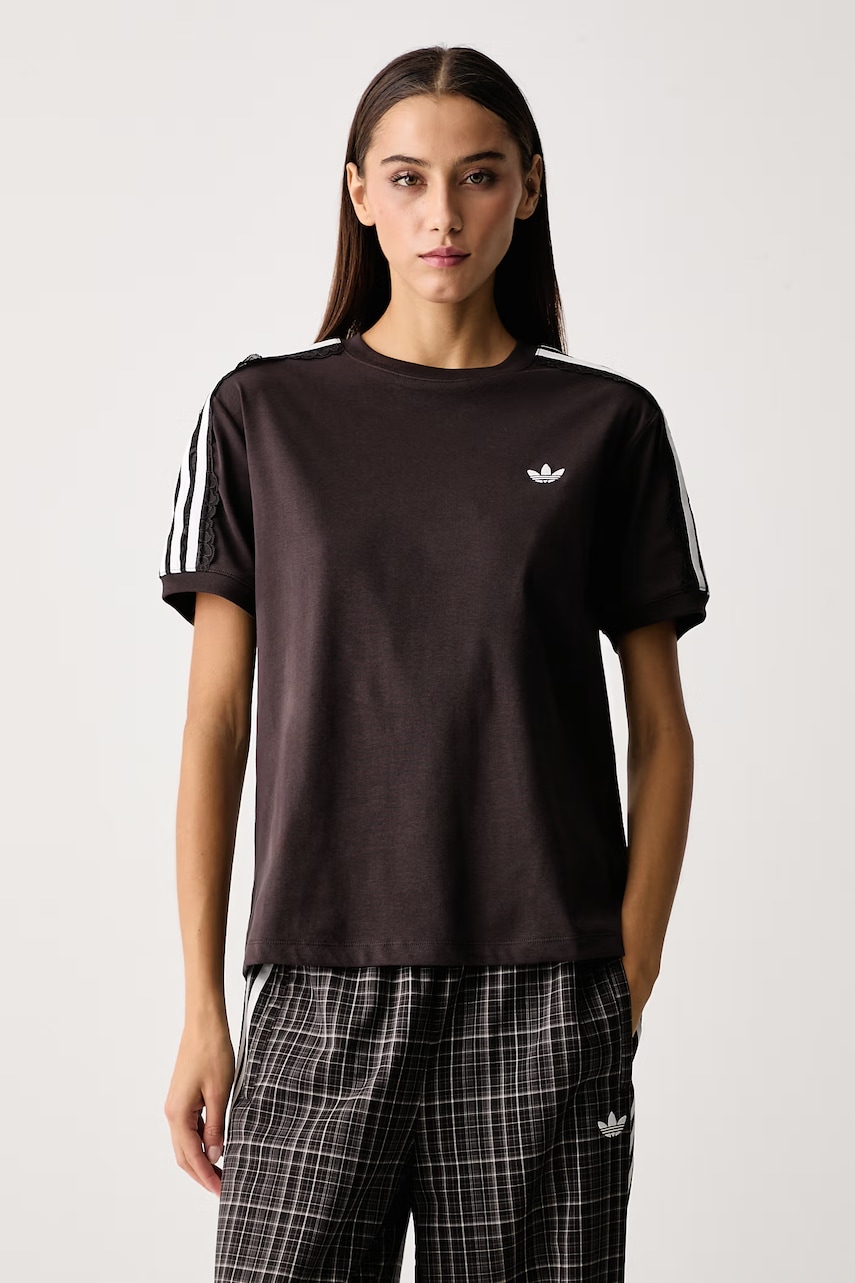 adidas Originals majica za žene od pamuka s elastanom Lace Injection