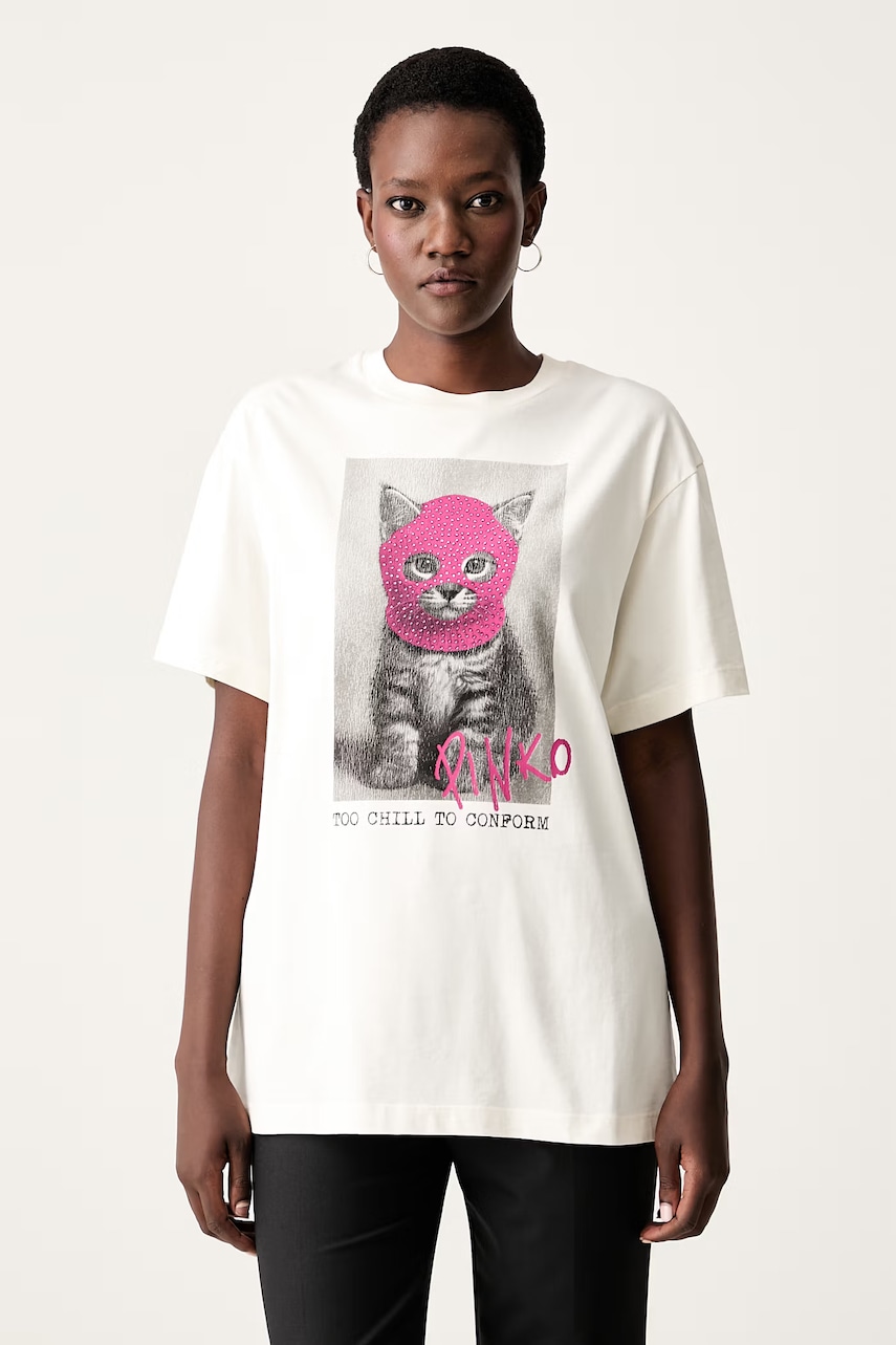 Pinko T-shirt γυναικείο βαμβακερό