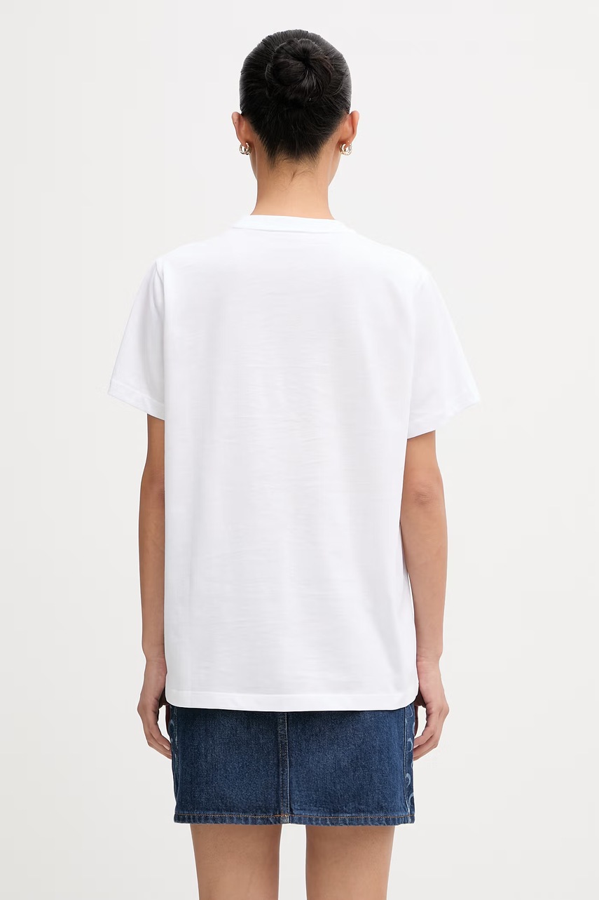 GANNI T-shirt bawełniany damski (zdjęcie 3)