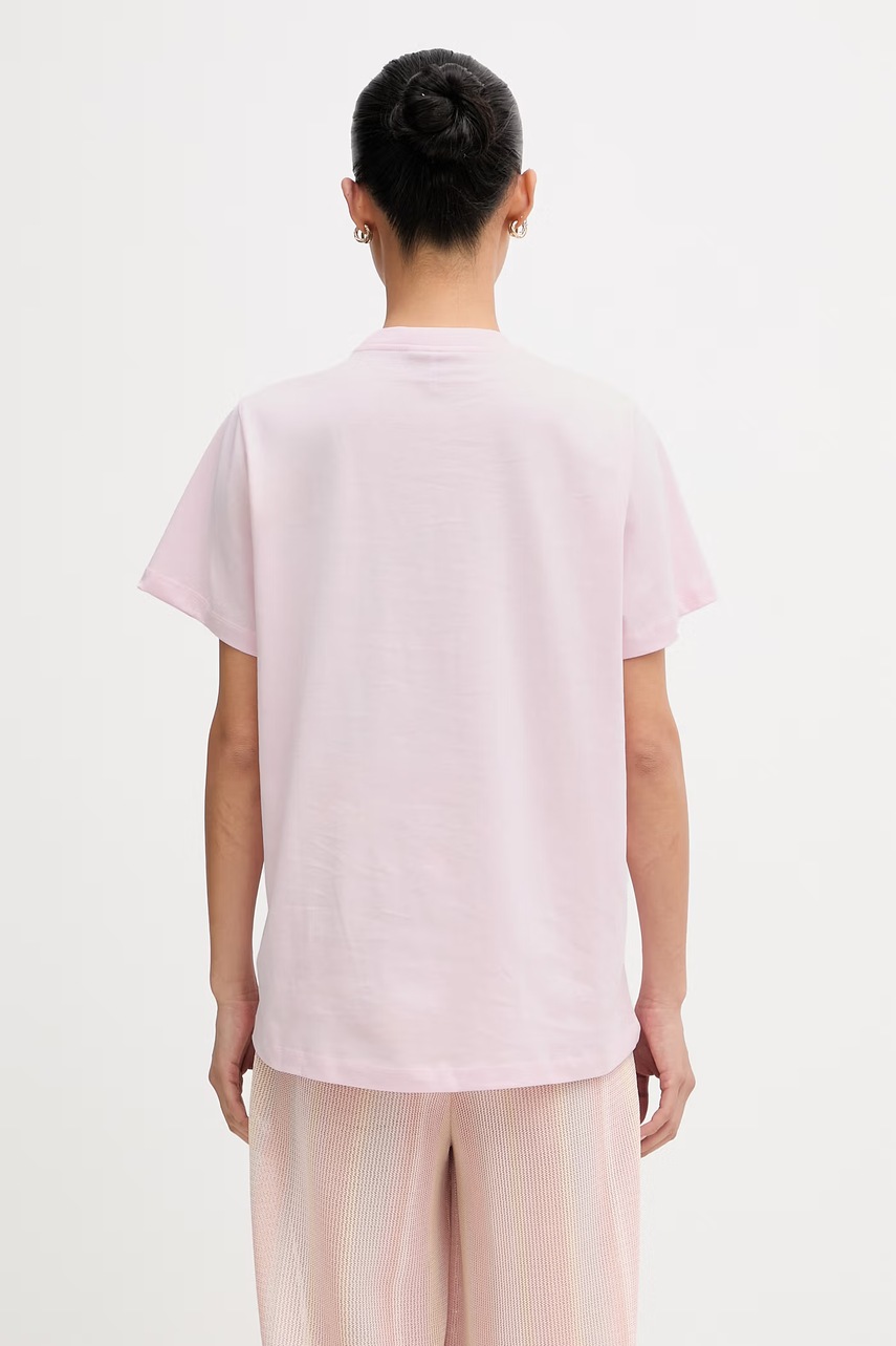 GANNI T-shirt bawełniany damski (zdjęcie 3)