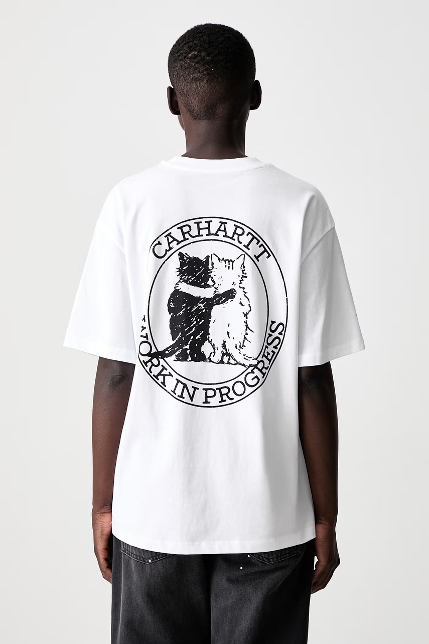 Carhartt WIP W S/S Hugging Cats T-shirt bawełniany damski