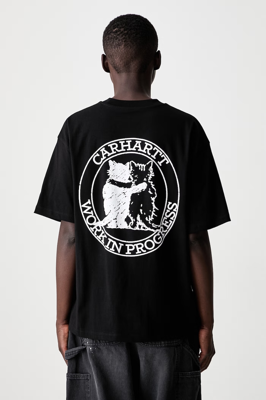 Carhartt WIP W S/S Hugging Cats T-shirt bawełniany damski
