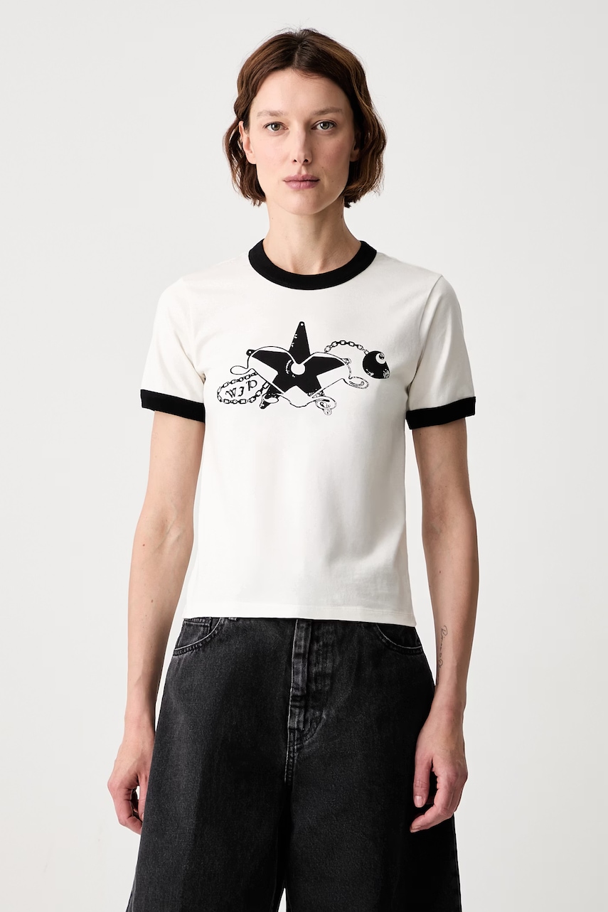 Carhartt WIP W S/S Outlaw Star Ringer T-shirt bawełniany damski
