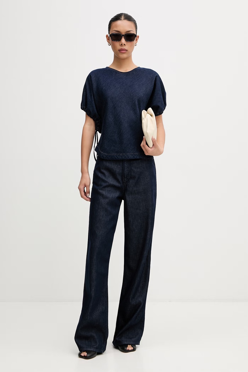 Rag & Bone blúzka dámska rifľová Laura