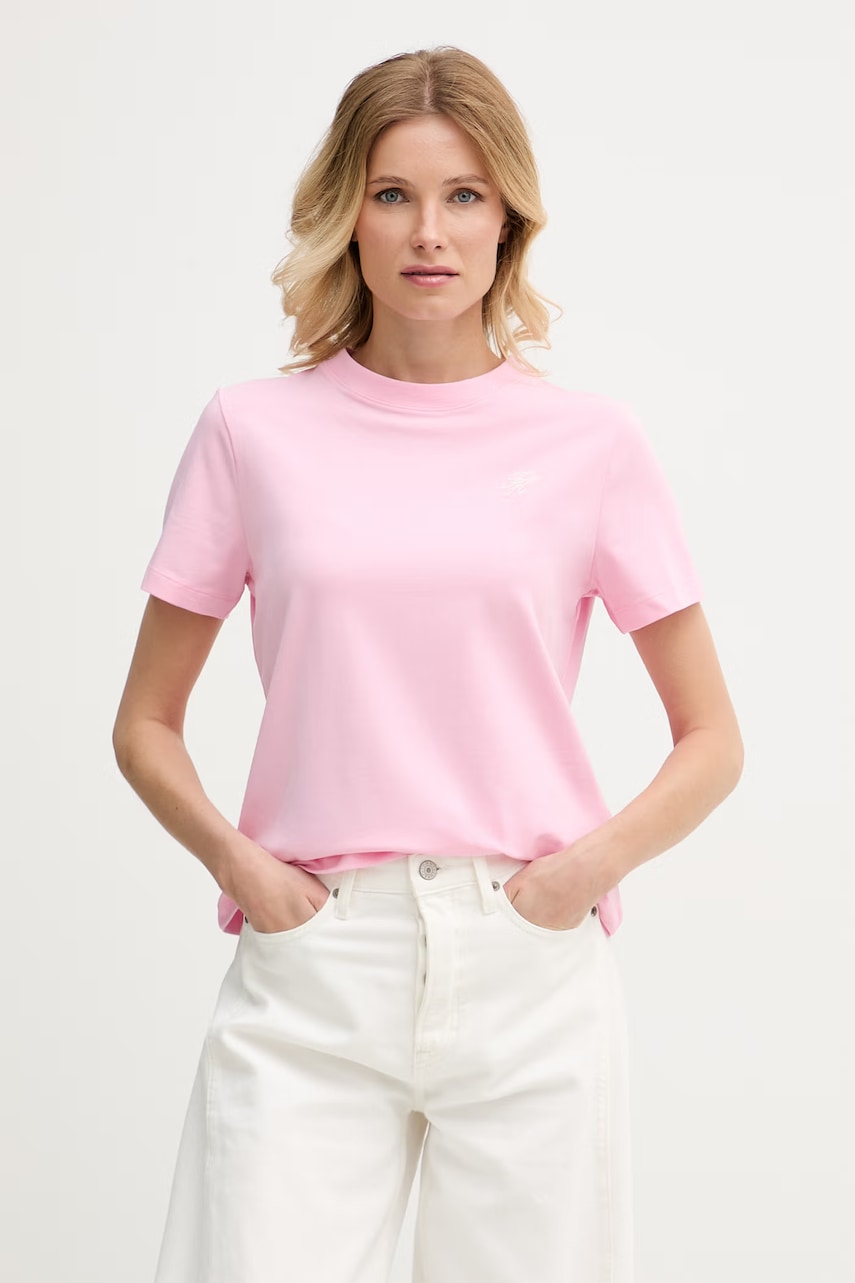 Levně Tommy Hilfiger tričko dámské s bavlnou