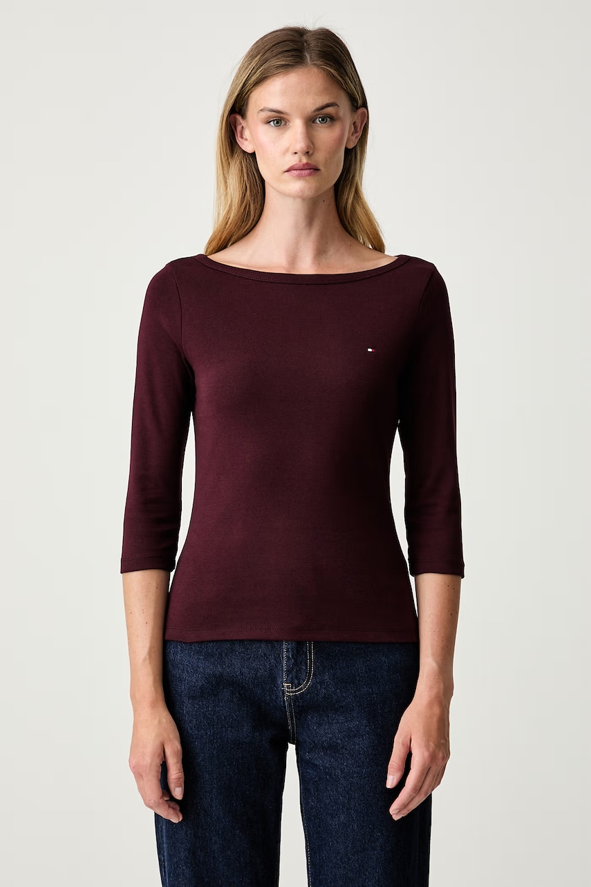 Tommy Hilfiger longsleeve pentru femei din bumbac