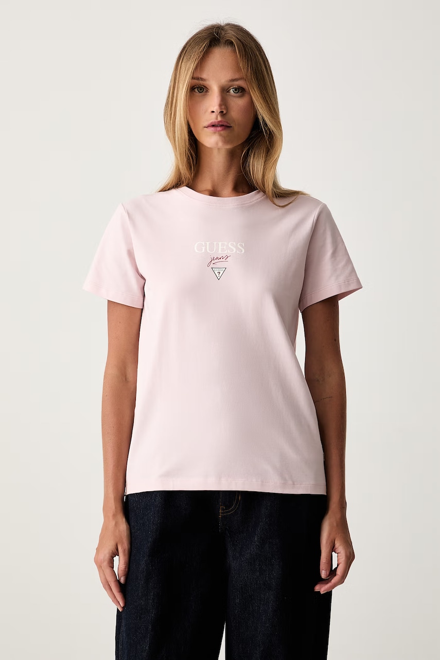 Guess Jeans T-shirt dziecięcy bawełniany z elastanem