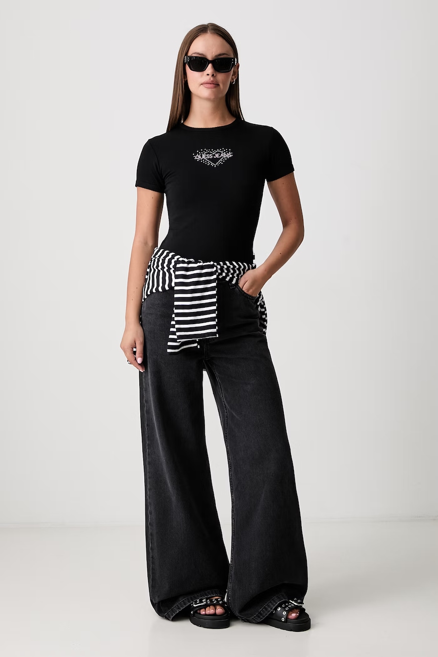 Guess Jeans t-shirt γυναικείο με βαμβάκι