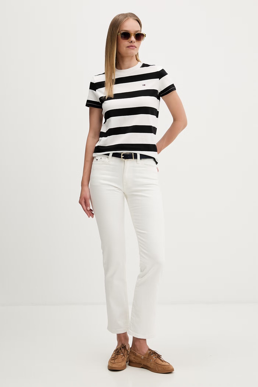 Tommy Jeans t-shirt γυναικείο βαμβακερό