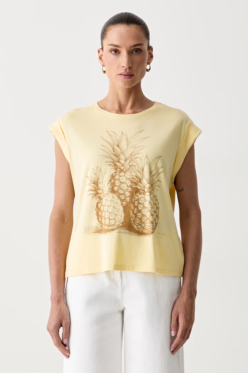 Morgan T-shirt damski z modalem DANANA
